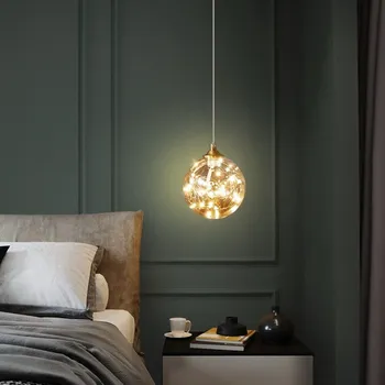 Современный стеклянный подвесной светильник, минималистичный светодиодный полнозвездочный мульти-Подвесной светильник Для спальни, гостиной, кабинета, кафе