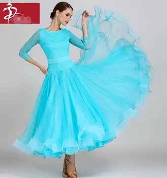 стандартные бальные платья, кружевное платье для бальных танцев, женские конкурсные танцевальные костюмы, платье для бальных танцев 1855