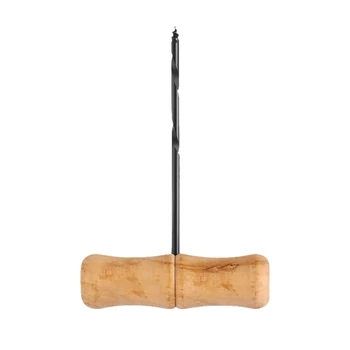 Т-образный инструмент для открывания отверстий, спиральная деревянная ручка, сверло для отверстий, деревообрабатывающий гравировальный инструмент 