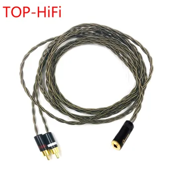 ТОП-Hi-Fi 3,5 мм Стерео Штекер на 2 RCA штекерных кабеля Nordost Odin Siver с покрытием 3,5 мм TRS на Двойной RCA Штекерный аудио Aux кабель