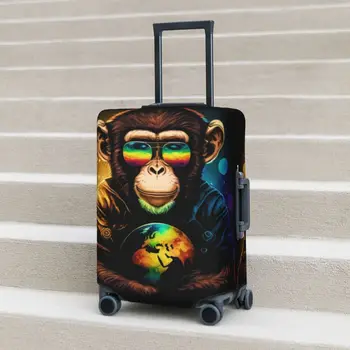 Чехол для чемодана с принтом обезьяны, прекрасный мир развлечений, защита для бизнеса, принадлежности для багажа, отпуск