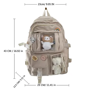 Школьный 3d Плюшевый милый Рюкзак для девочек-подростков, Большой школьный рюкзак с Медведем, Унисекс, Детская сумка для студентов и мальчиков для