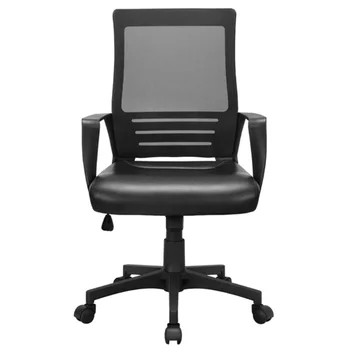 Эргономичный офисный стул с регулируемой средней спинкой и сетчатой опорой для поясницы, 23,20x24,20x41,70 Дюймов